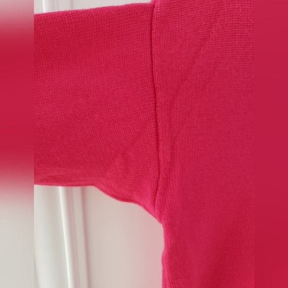 Wilfred cyprie mock neck merino wool sweater in vital pink sz S - Picture 8 of 10